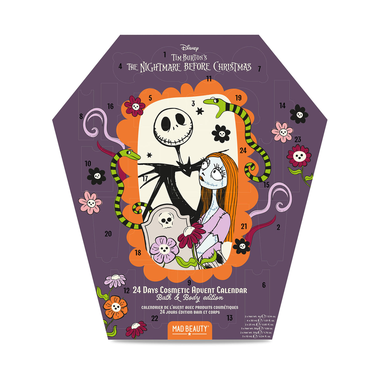 Productafbeelding Nightmare Before Christmas - Jack doodskist cosmetica adventskalender