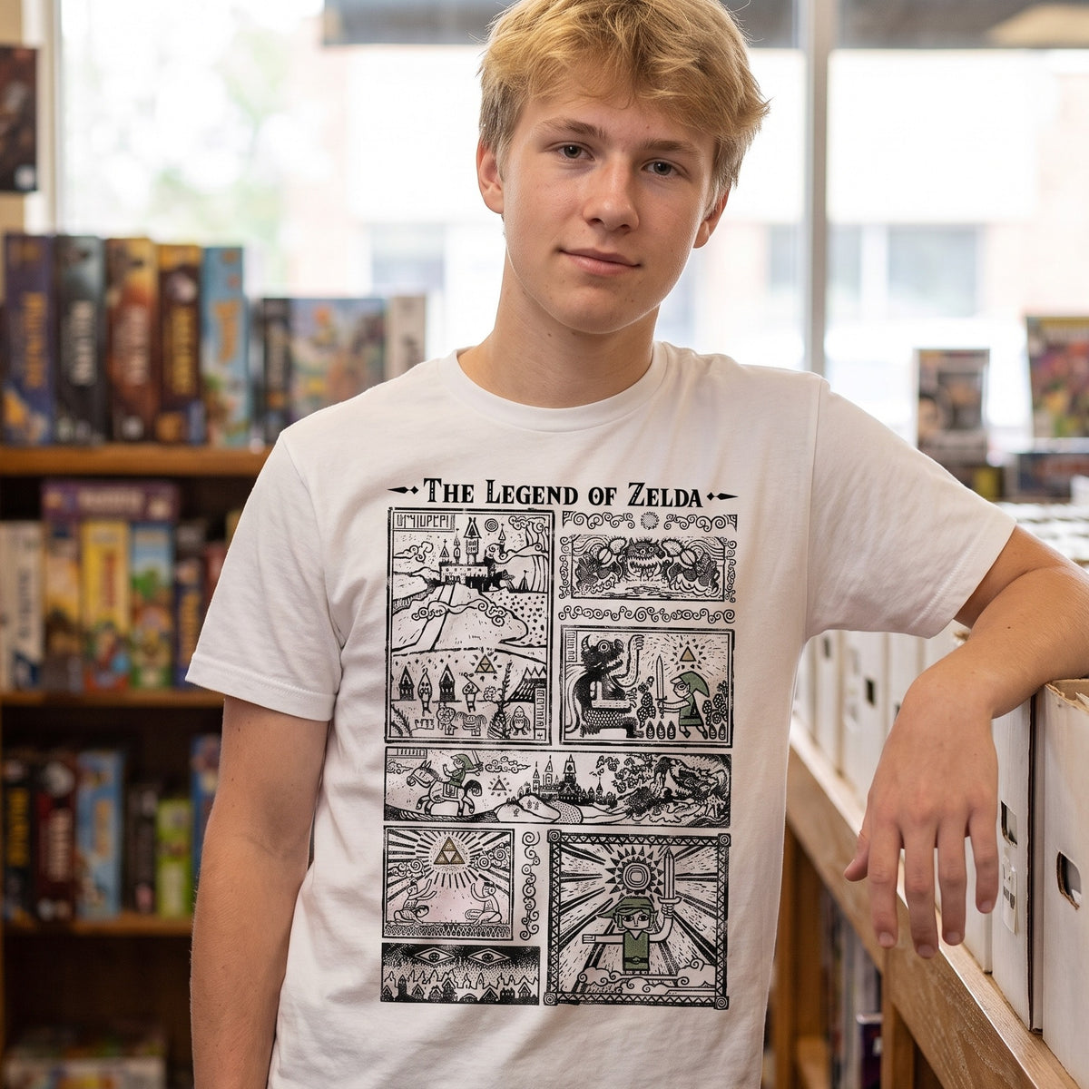 Productafbeelding Zelda - Link The Wind Waker Intro T-shirt