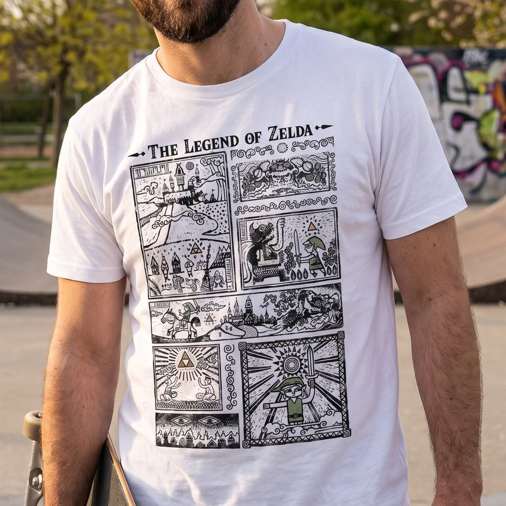 Productafbeelding Zelda - Link The Wind Waker Intro T-shirt