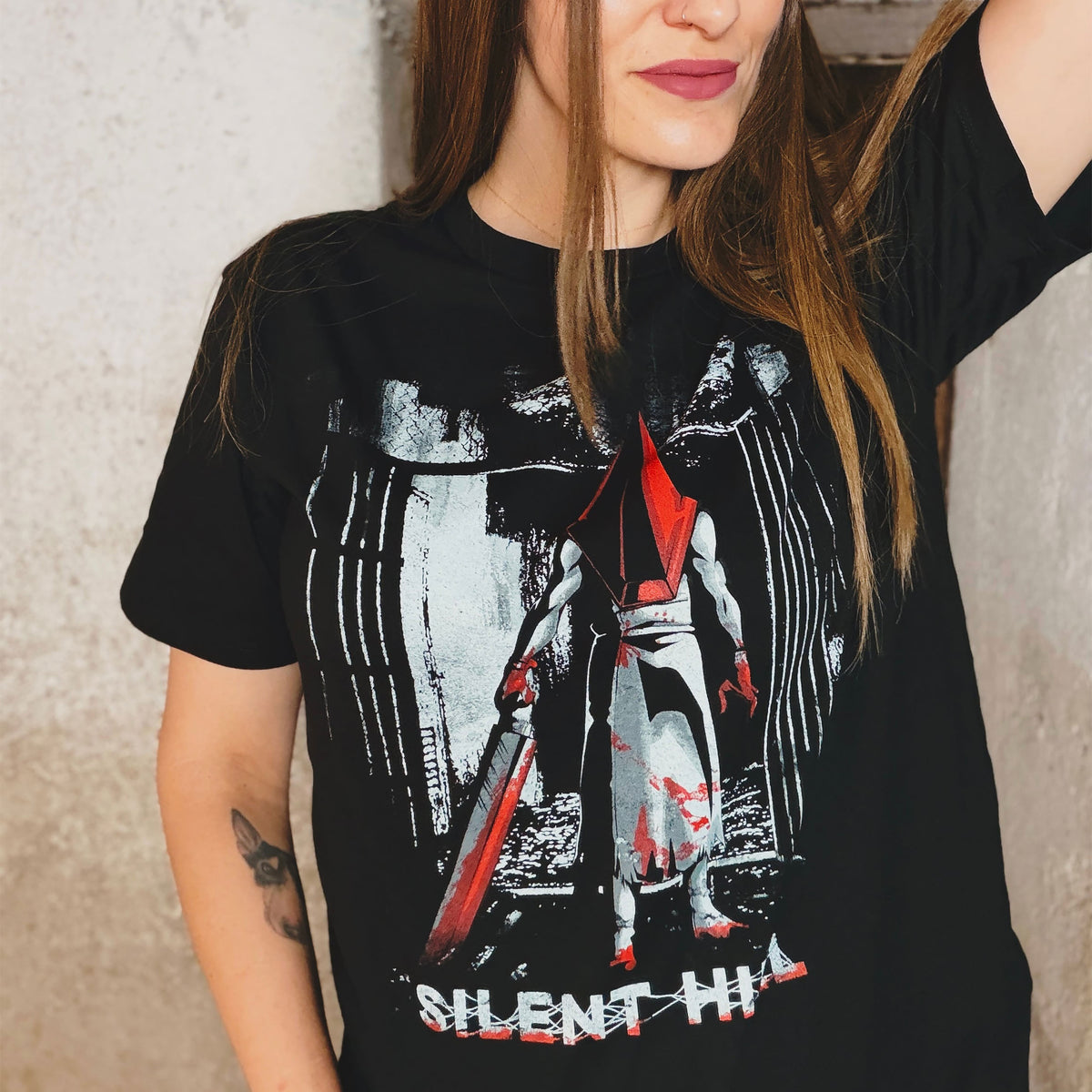Productafbeelding Pyramid Head zwart T-shirt voor Silent Hill fans