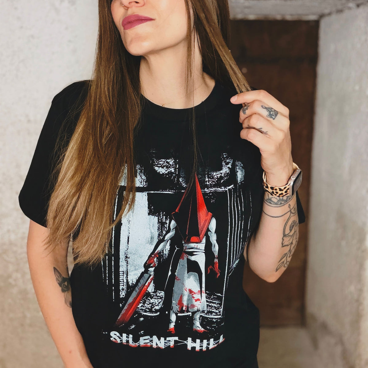 Productafbeelding Pyramid Head zwart T-shirt voor Silent Hill fans