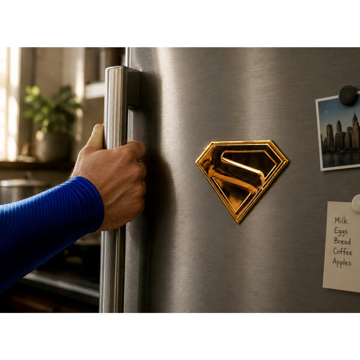 Productafbeelding Superman - Gouden schild magneetreplica