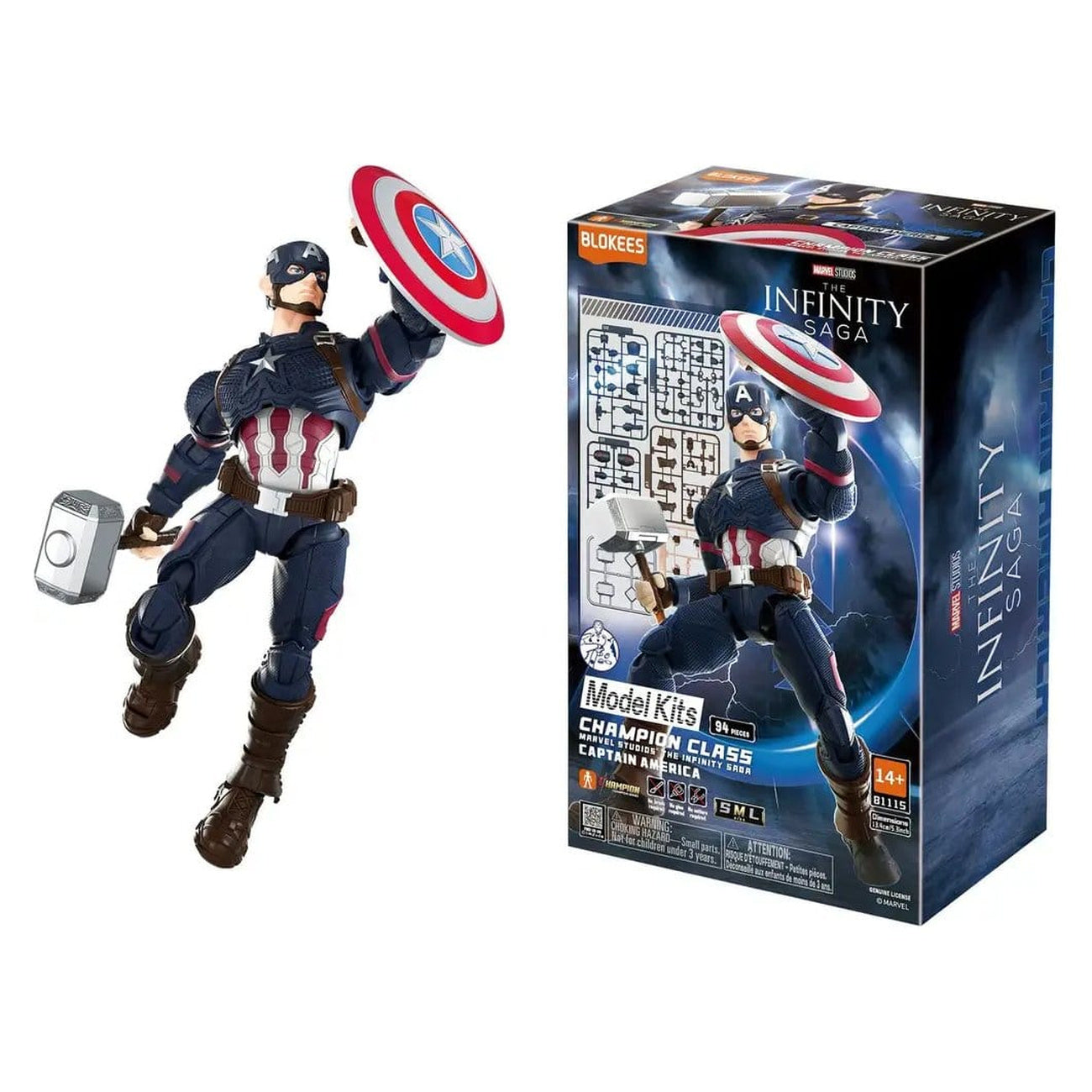 Productafbeelding Marvel Blokees Bouwset Captain America