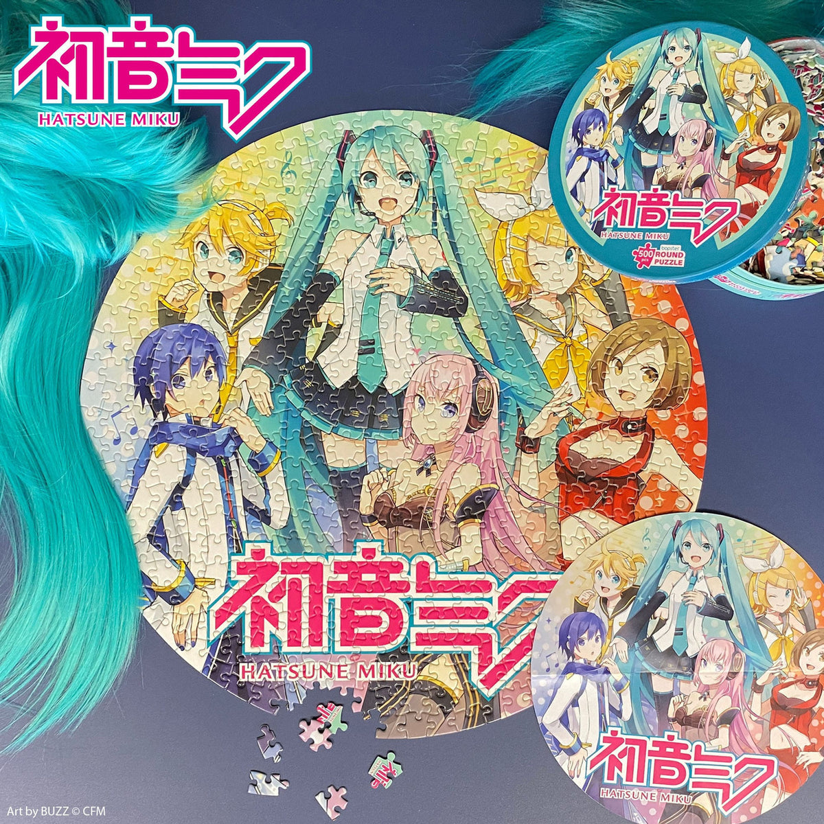 Productafbeelding Hatsune Miku ronde puzzel 500 stukjes