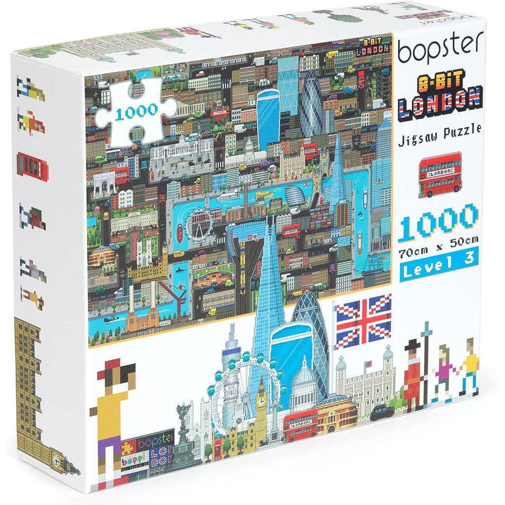 Productafbeelding 8-bit pixelpuzzel Londen level 3 – 1000 stukjes