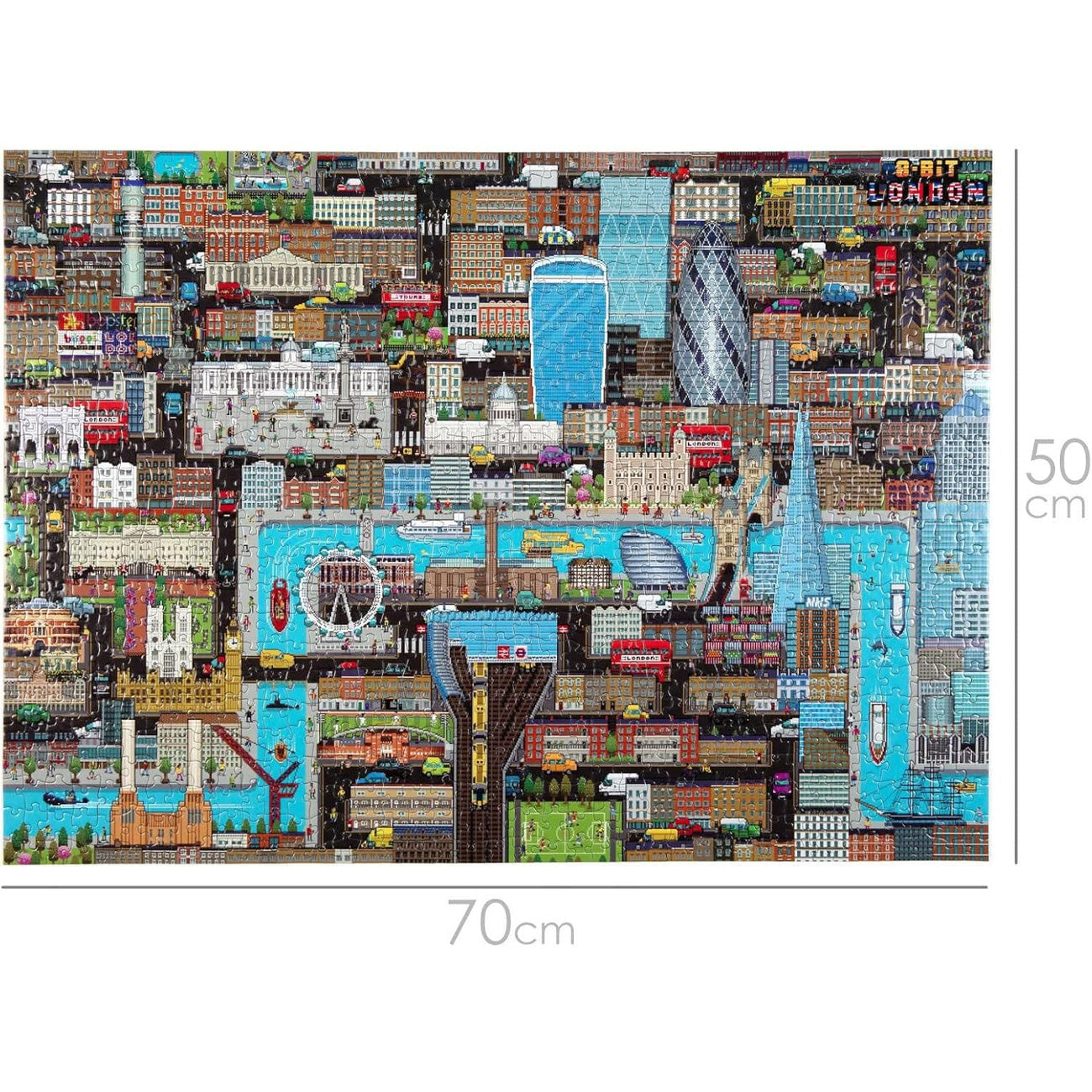 Product image 8-Bit Pixel Puzzle London Level 3 – 1000 Pieces
