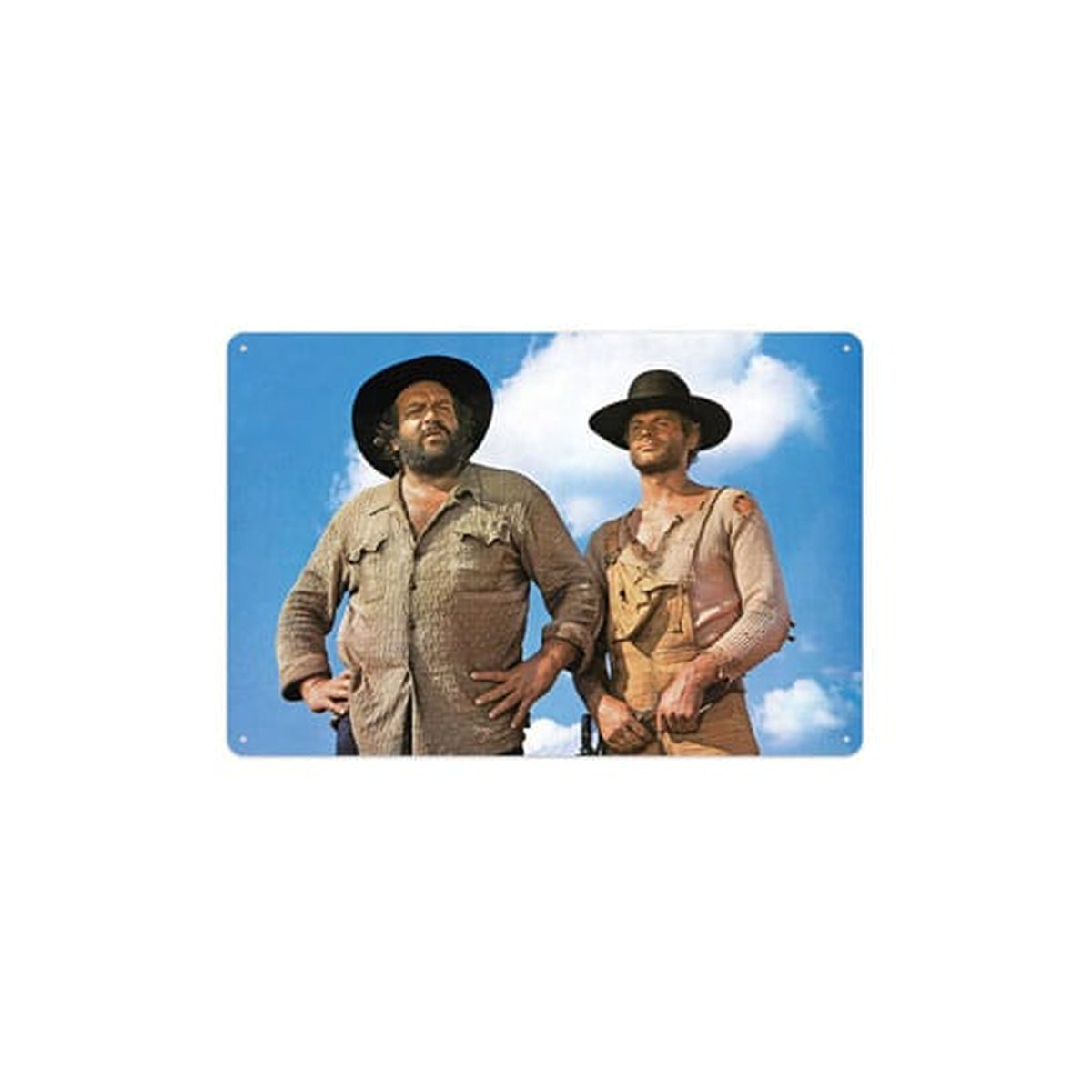 Productafbeelding Bud Spencer & Terence Hill Blauwe Hemel Metalen Bord 20 x