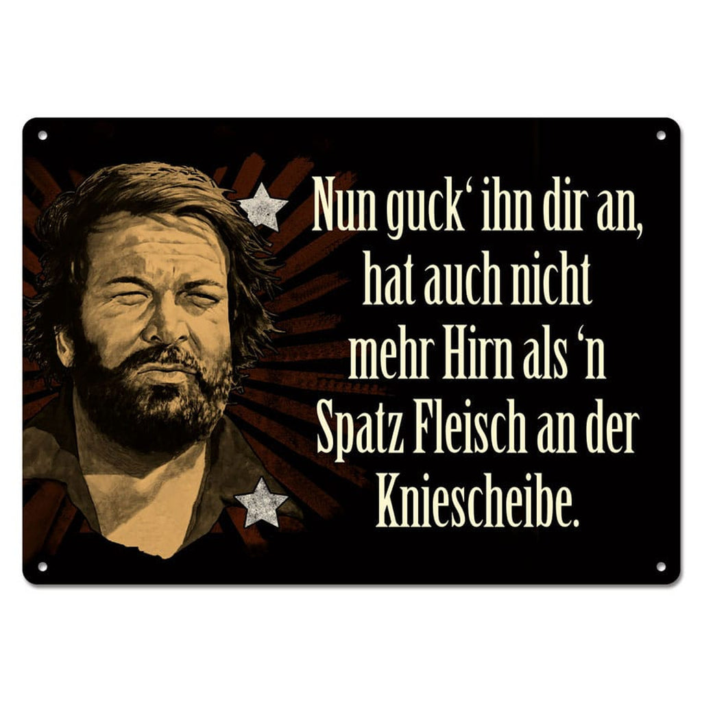 Productafbeelding Bud Spencer Metalen Bord Kijk hem nou eens aan,... 10 x 15 cm