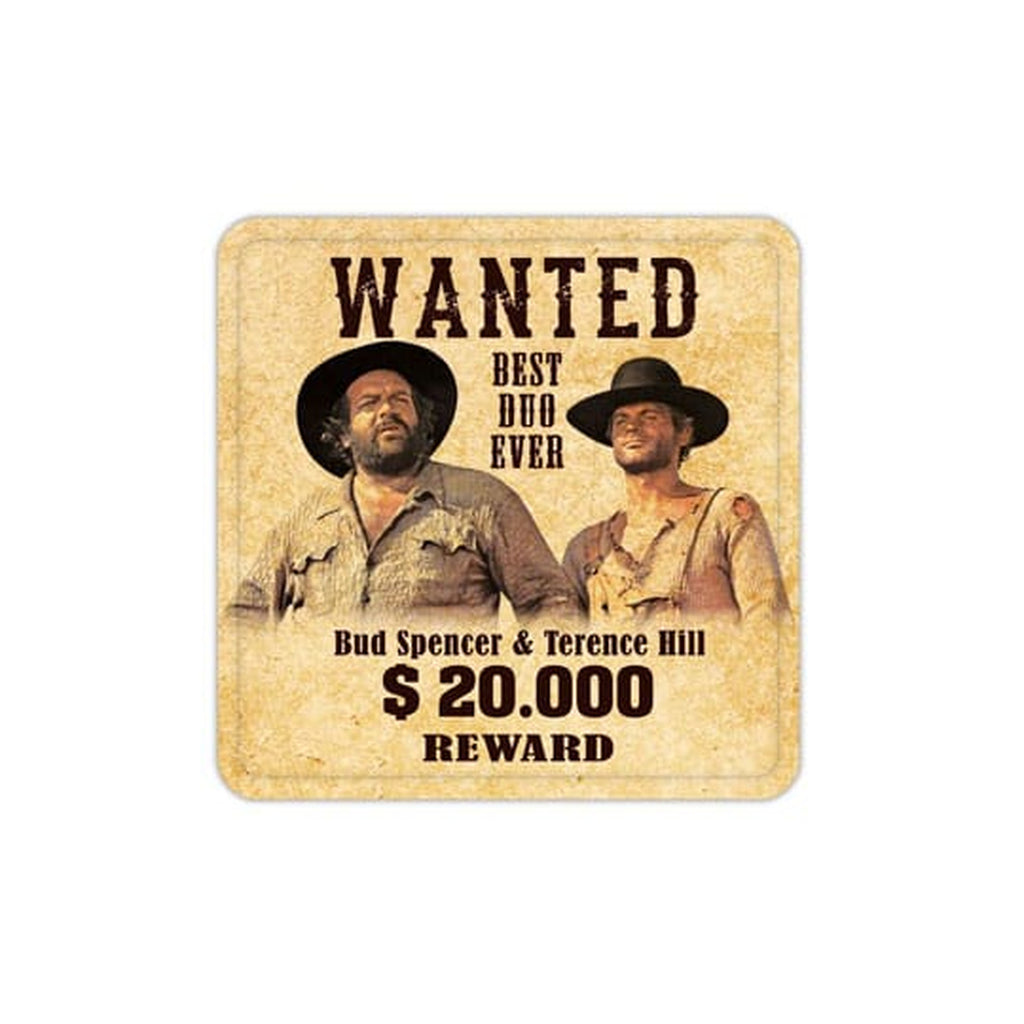 Productafbeelding Bud Spencer & Terence Hill Wanted metalen bierviltjes - set van 10