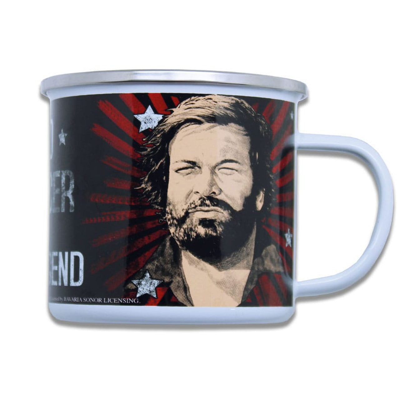 Productafbeelding Bud Spencer geëmailleerde mok The Legend
