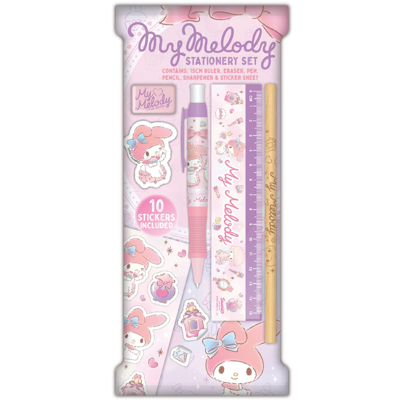 Productafbeelding Sanrio My Melody schrijfwaren set 6-delig