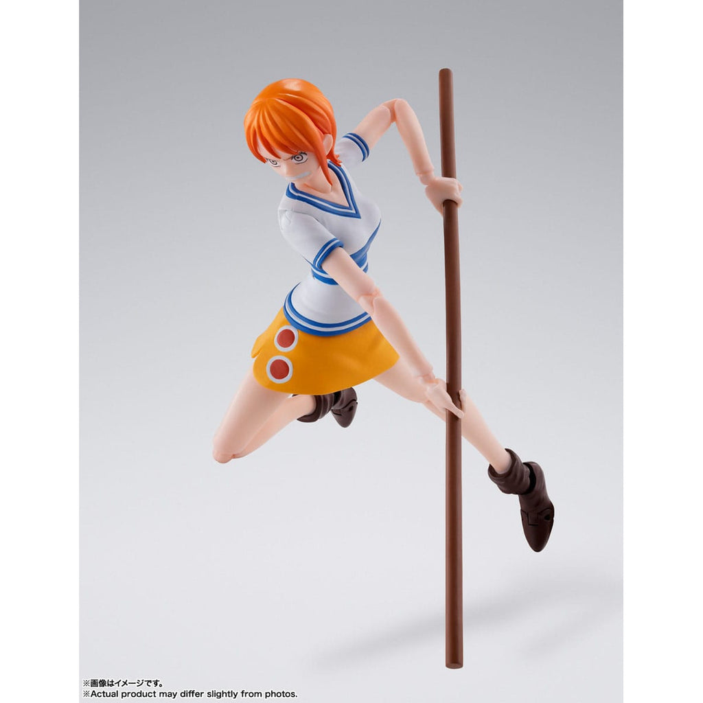 Productafbeelding One Piece S.H. Figuarts actiefiguur Nami Romance Dawn 14 cm