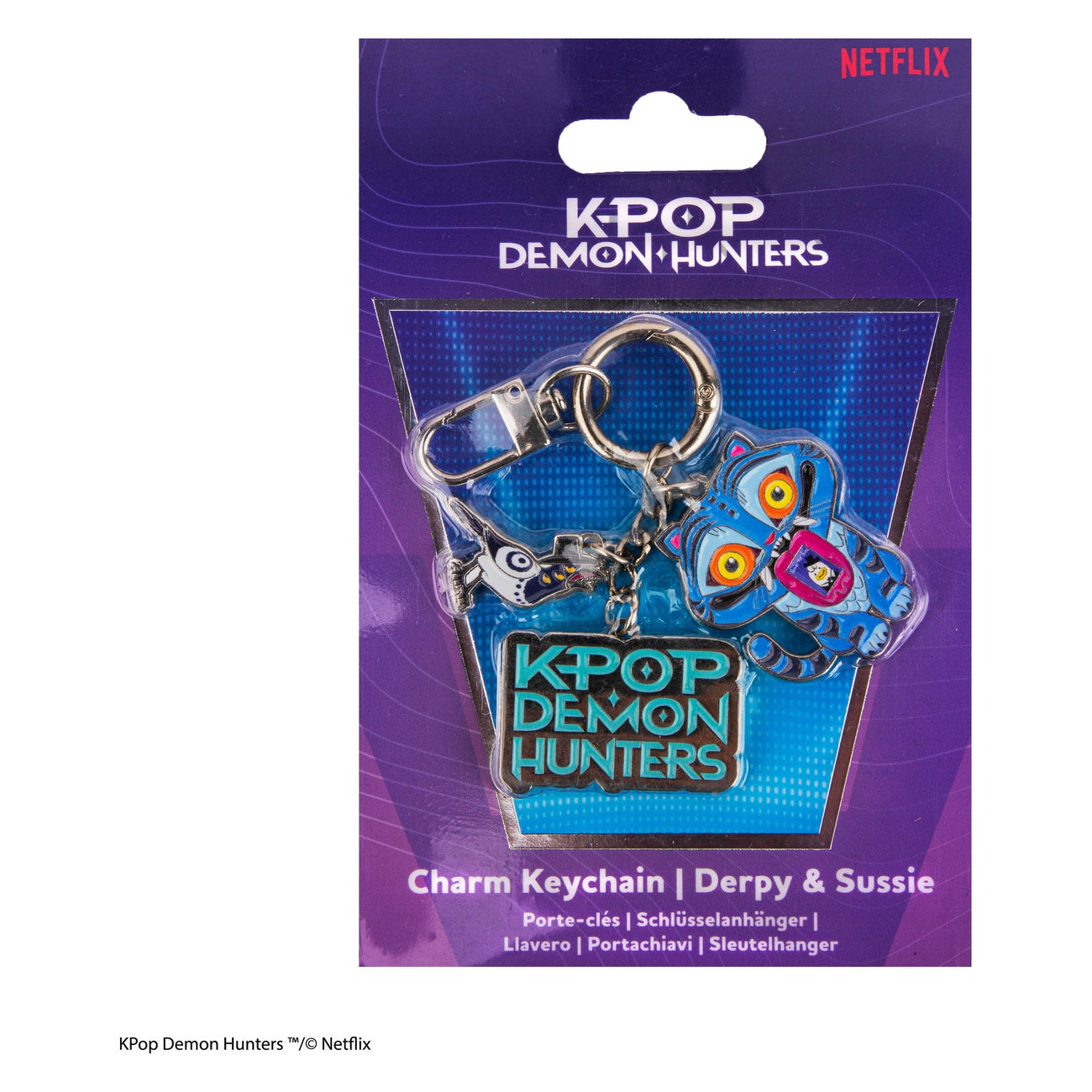 Product image KPop Demon Hunters Derpy & Sussie Charm Keychain