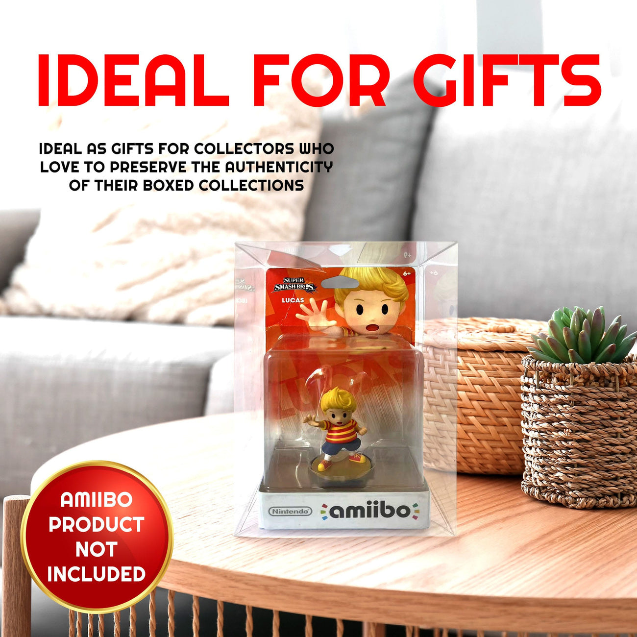 Productafbeelding PET-beschermhoezen 10-pack voor Amiibo-figuren
