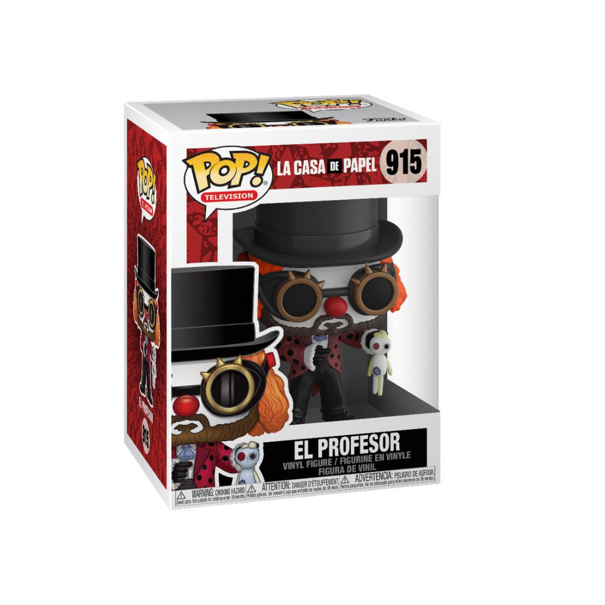 Productafbeelding La Casa de Papel POP! TV Vinyl Figuur Professor als Clown 9 cm