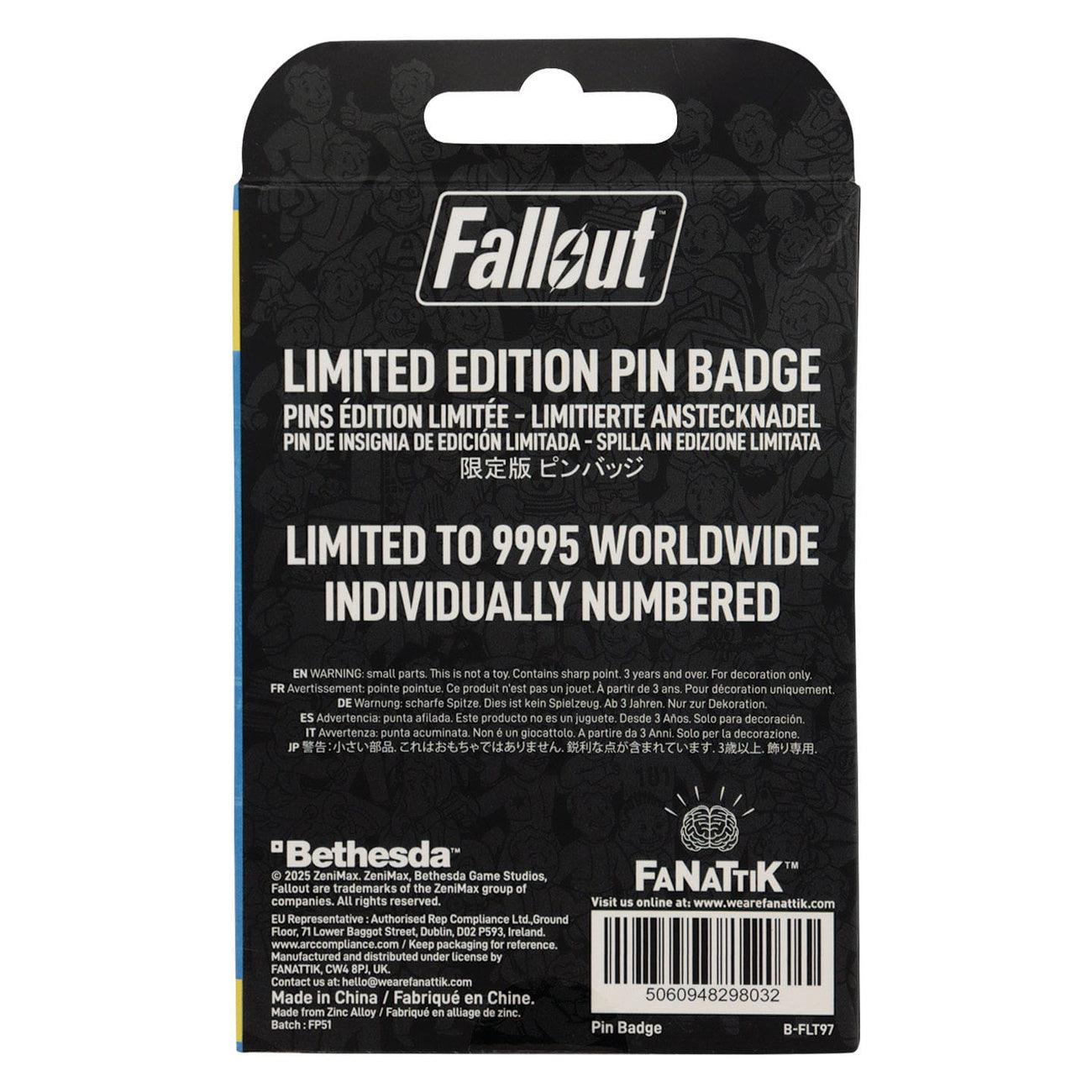 Productafbeelding Fallout Charisma Boy Pin Limited Edition