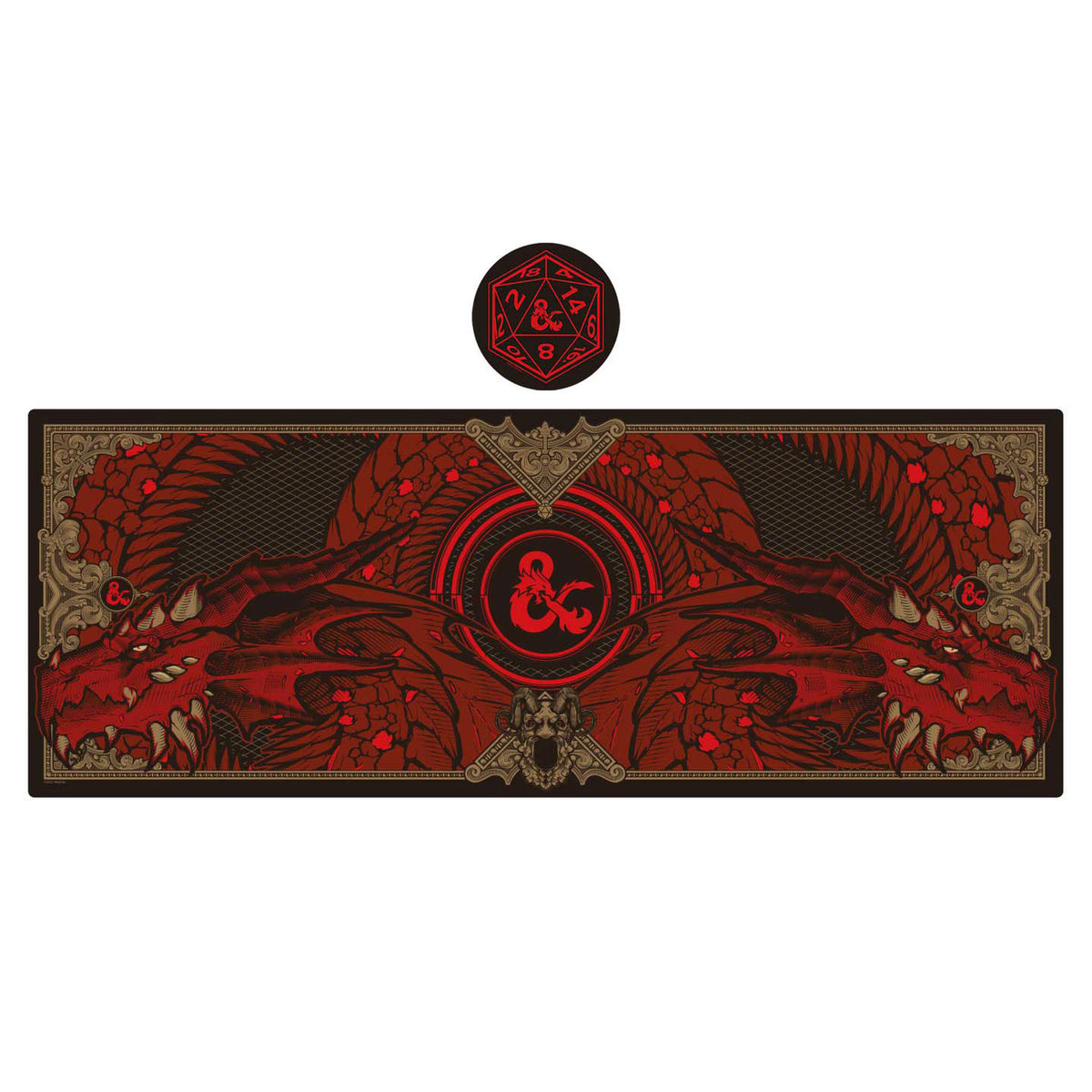 Productafbeelding Dungeons & Dragons Bureau-onderlegger & Onderzetter Set