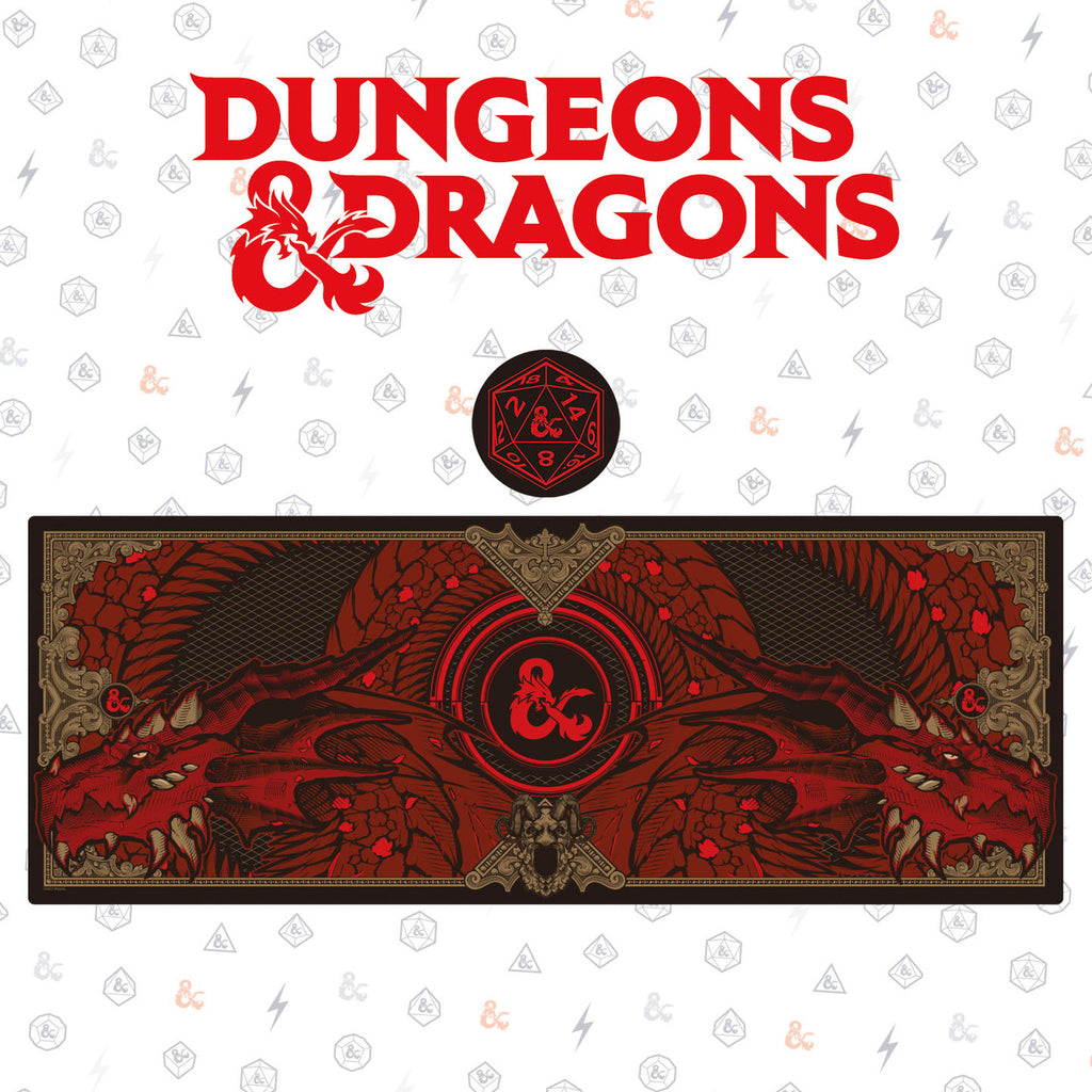 Productafbeelding Dungeons & Dragons Bureau-onderlegger & Onderzetter Set