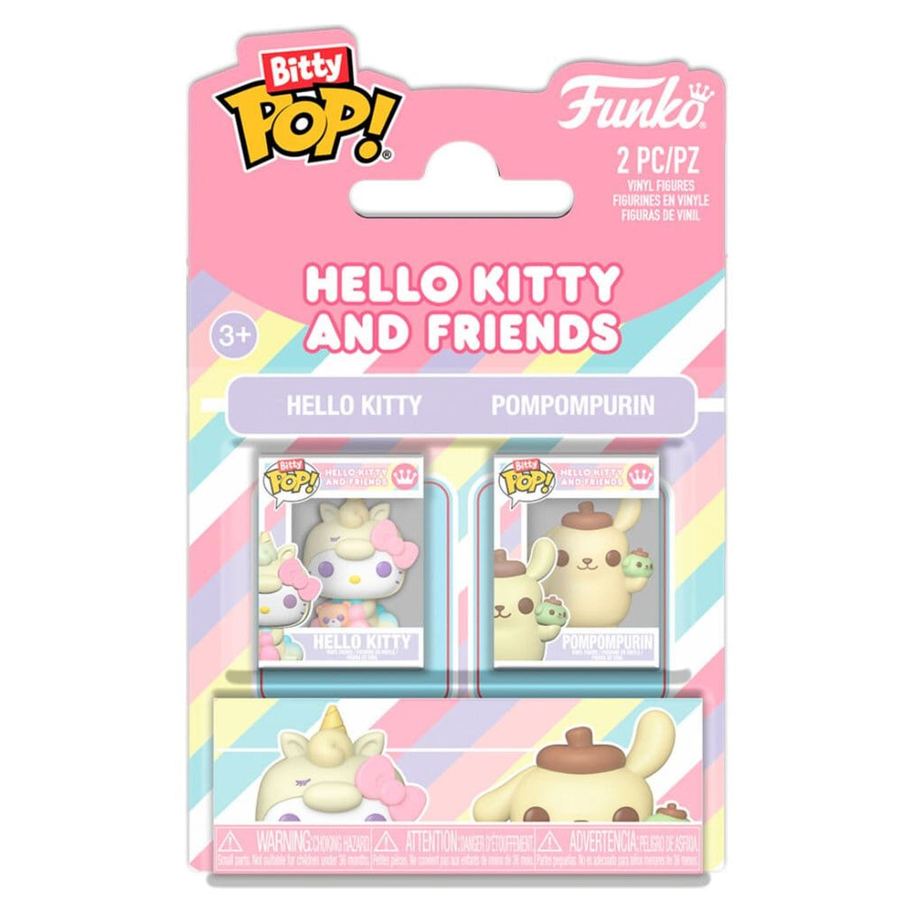 Productafbeelding Sanrio Bitty POP! Vinyl Figuren 2-pack HK & PomPom 2 cm