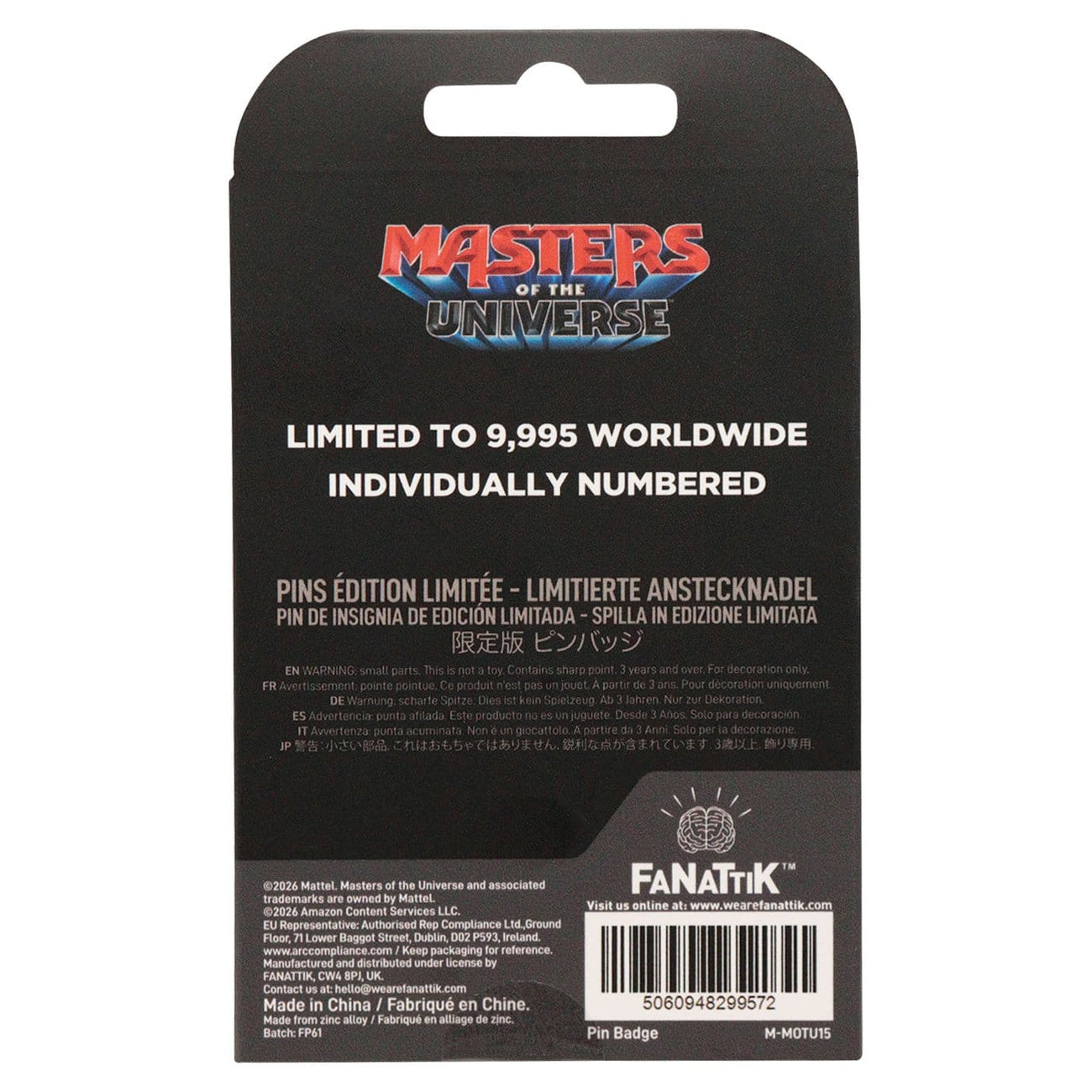 Productafbeelding Masters of the Universe 2026 He-Man Limited Pin