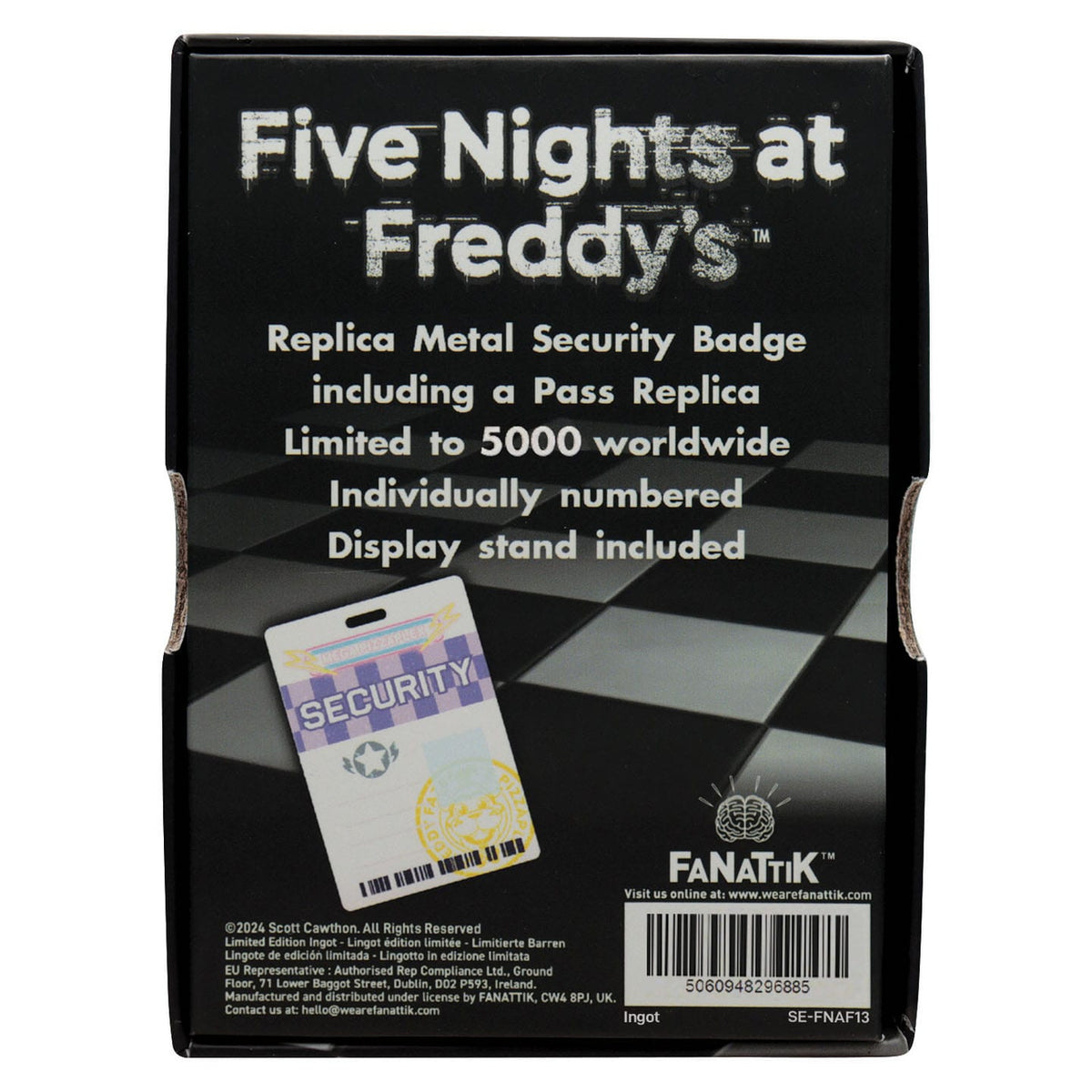 Productafbeelding Five Nights at Freddy's Security Badge Replica Antique Brass