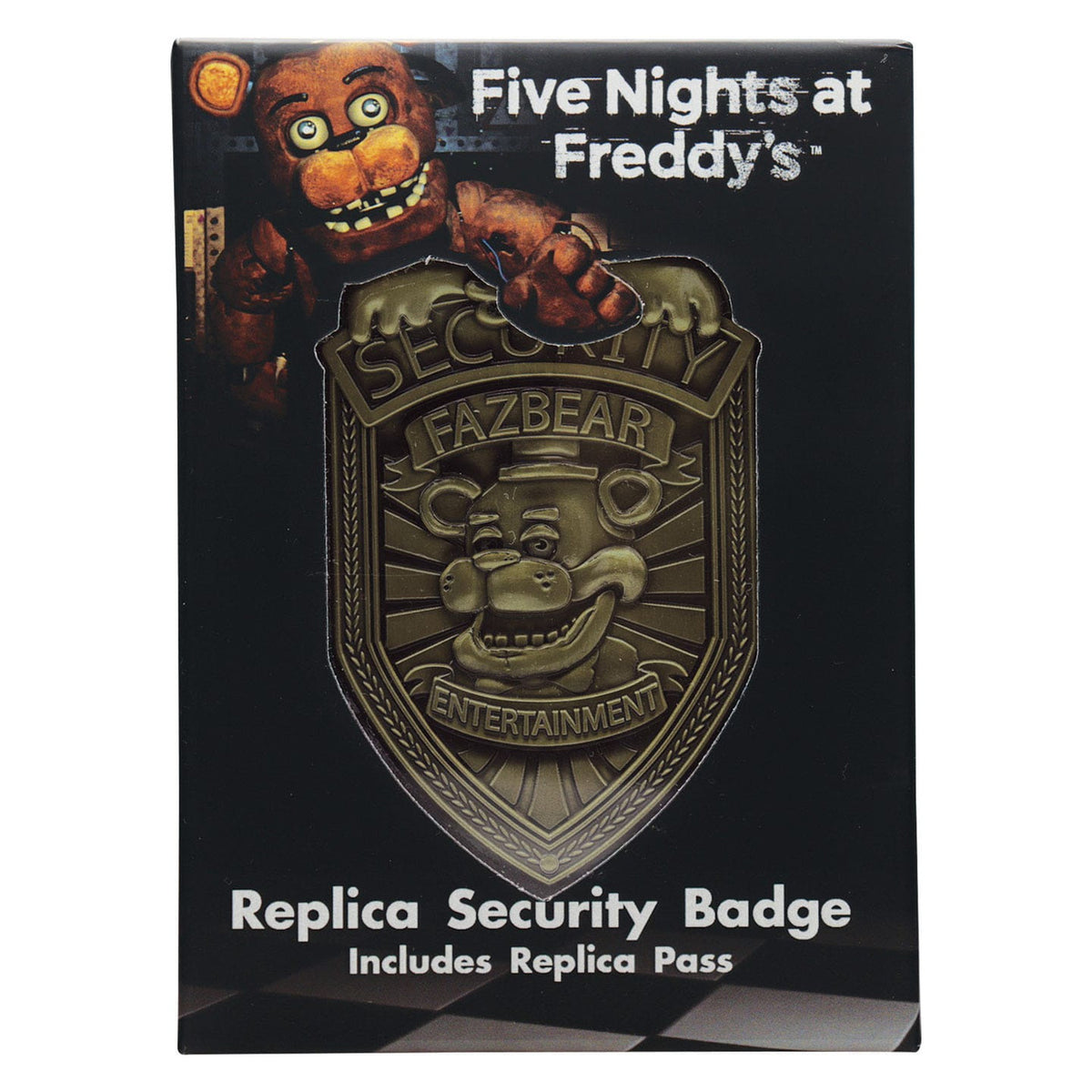 Productafbeelding Five Nights at Freddy's Security Badge Replica Antique Brass