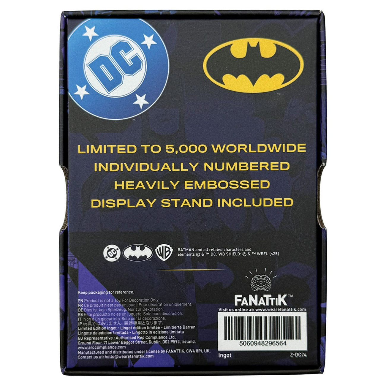 Productafbeelding DC Comics Batman Armour Limited Edition Metalen Baar