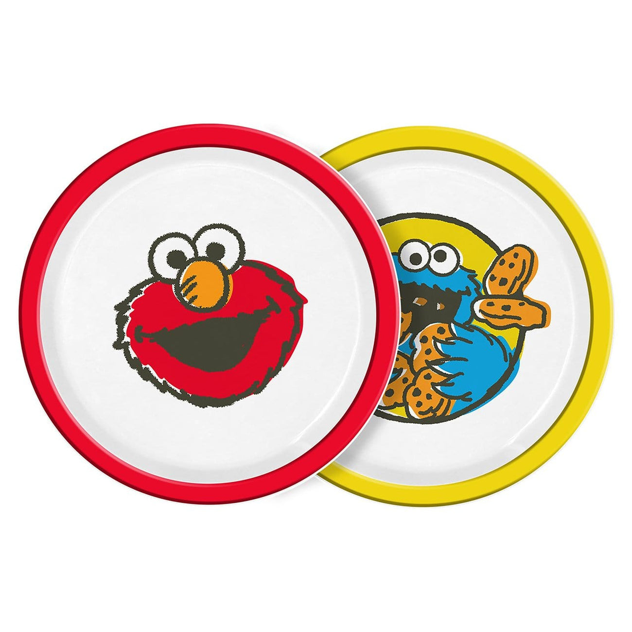 Productafbeelding Sesamstraat Vintage Kids Borden 2-pack 22 cm