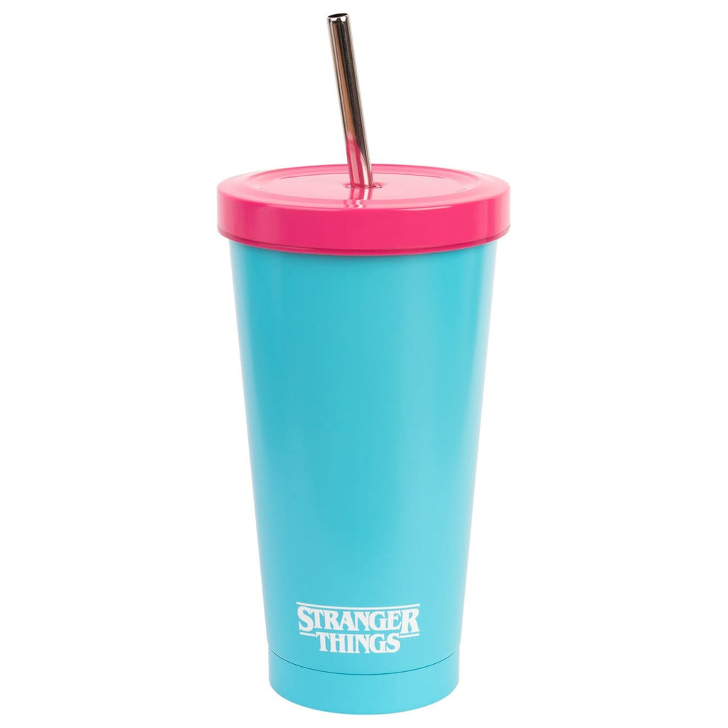 Productafbeelding Stranger Things Rink-O-Mania beker met rietje 550 ml