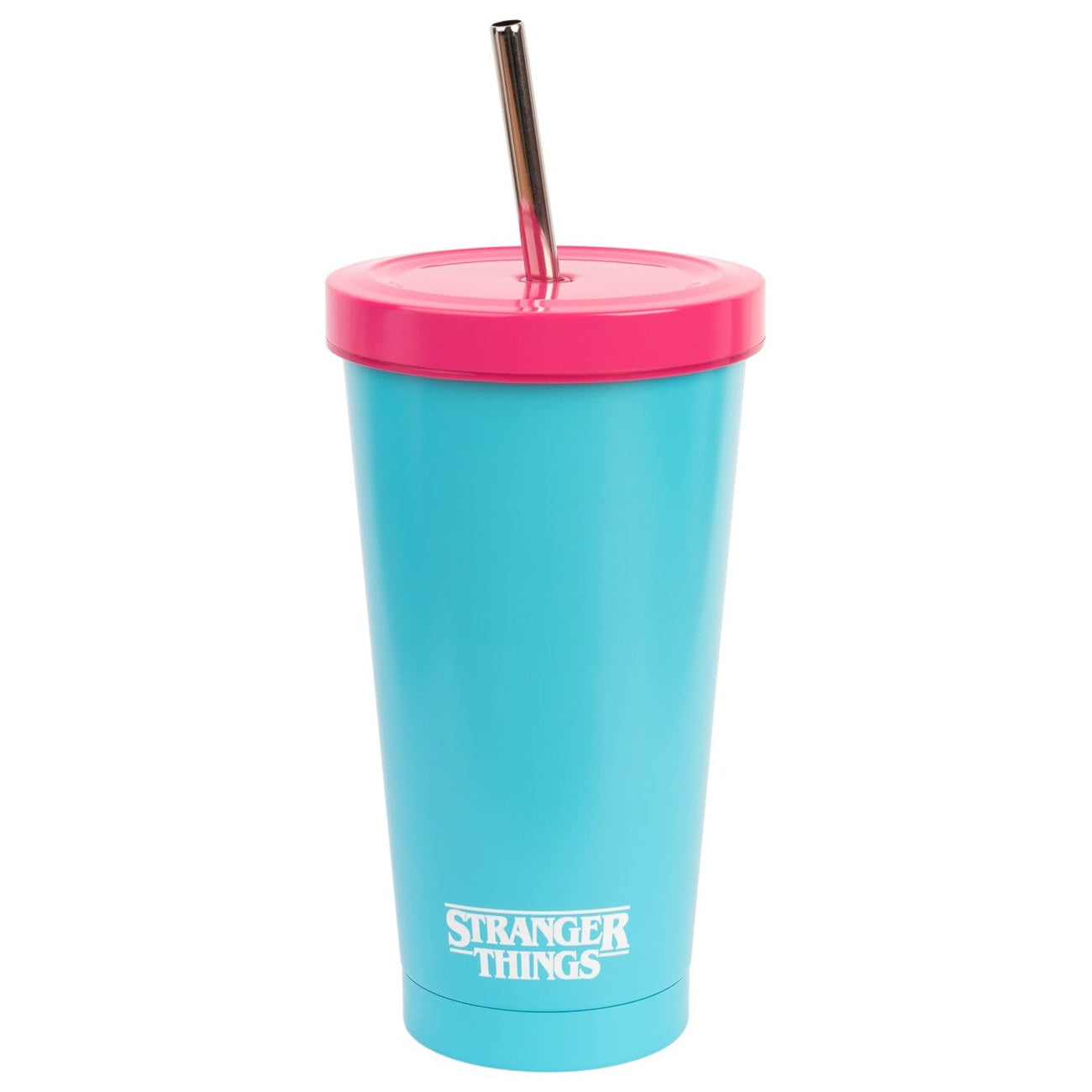 Productafbeelding Stranger Things Rink-O-Mania beker met rietje 550 ml