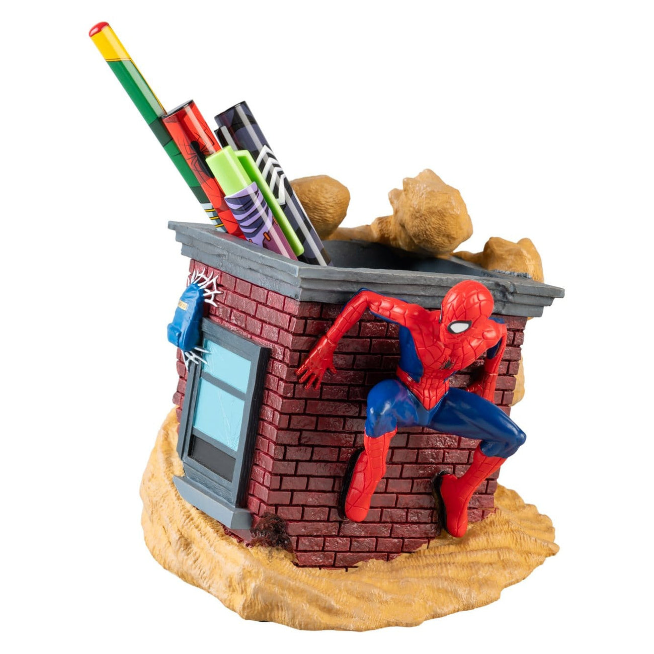 Productafbeelding Spider-Man pennenhouder met schrijfwaren-set