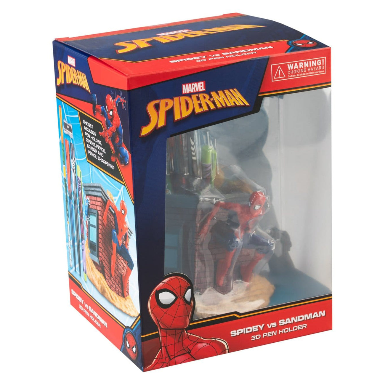 Productafbeelding Spider-Man pennenhouder met schrijfwaren-set
