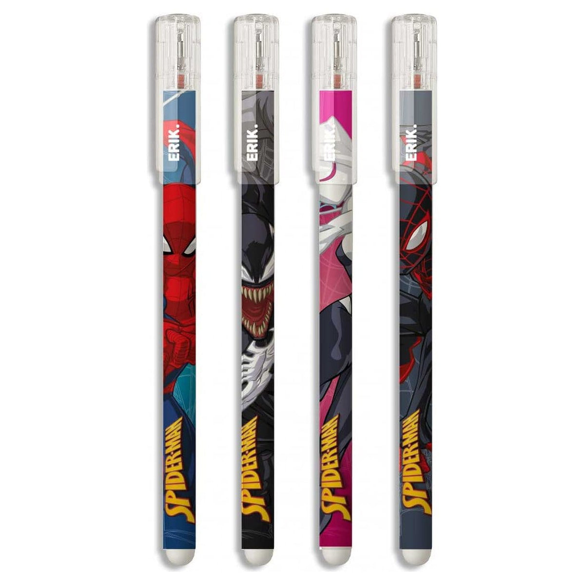 Productafbeelding Spider-Man Uitwisbare Pennen Set van 4