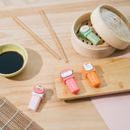 Productafbeelding Pusheen Sushi Roll markeerstiften met toppers set van 4