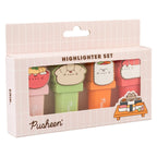 Productafbeelding Pusheen Sushi Roll markeerstiften met toppers set van 4