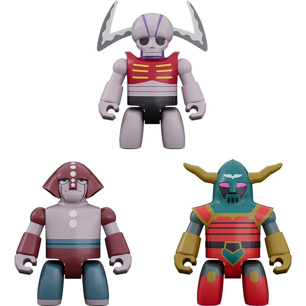 Productafbeelding Mazinger Z Brickroid Mechanical Beasts Set 1 actiefiguur 5 cm
