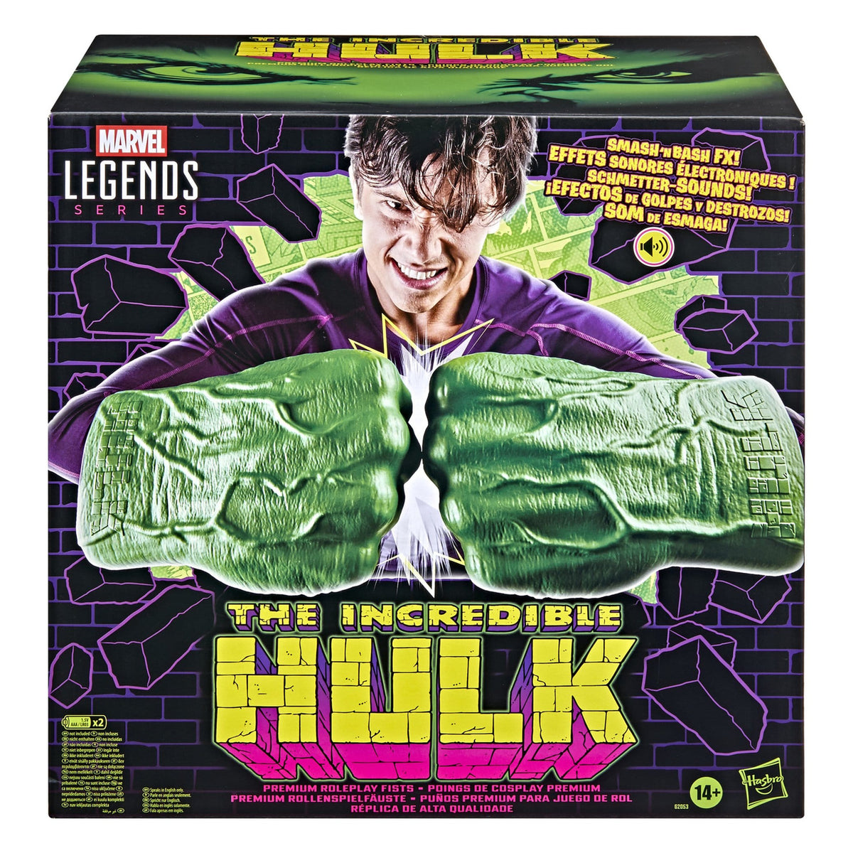 Productafbeelding The Incredible Hulk Marvel Legends Premium Roleplay Vuisten