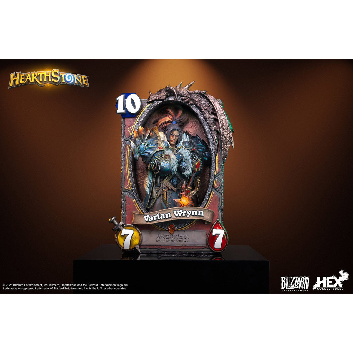 Productafbeelding Hearthstone 3D Art Frame Statue Varian Wrynn 31 cm
