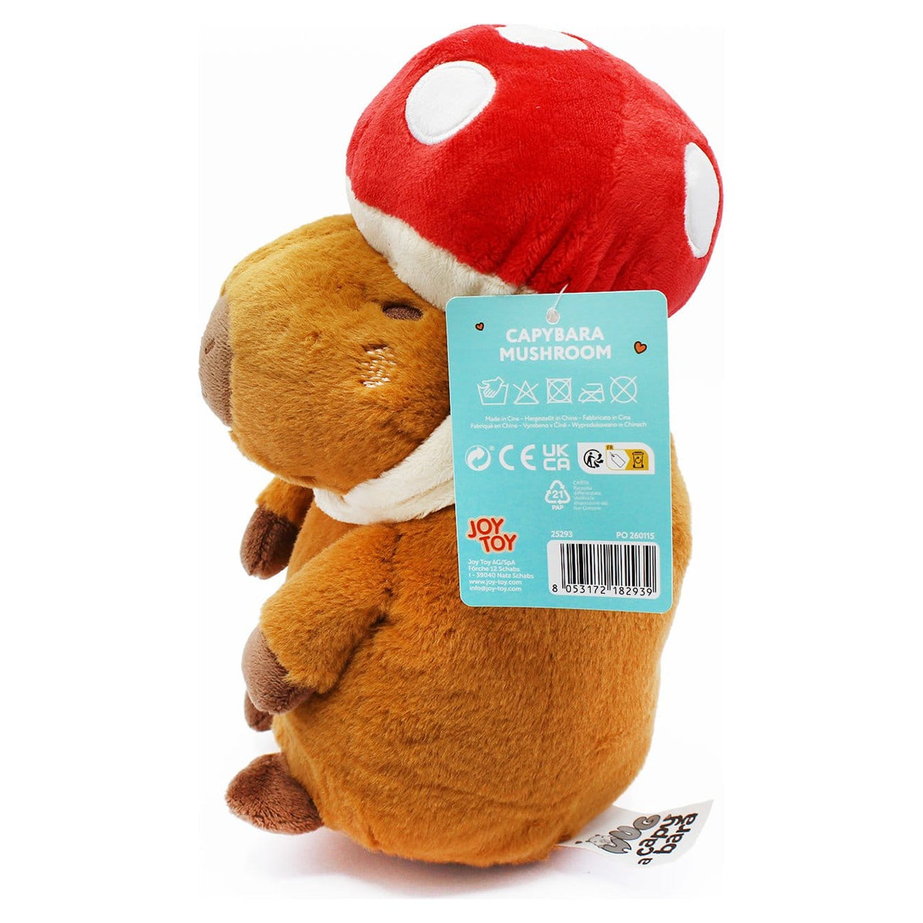 Product image Capybara Mushroom Plush Figure 23 cm