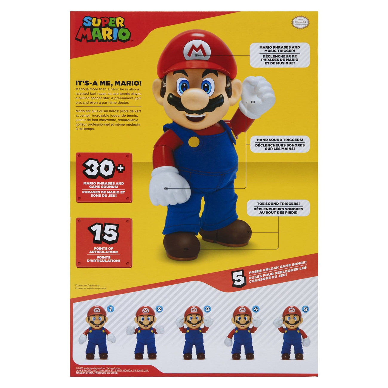 Productafbeelding Super Mario Pratende Actiefiguur It's-A Me! Mario 36 cm