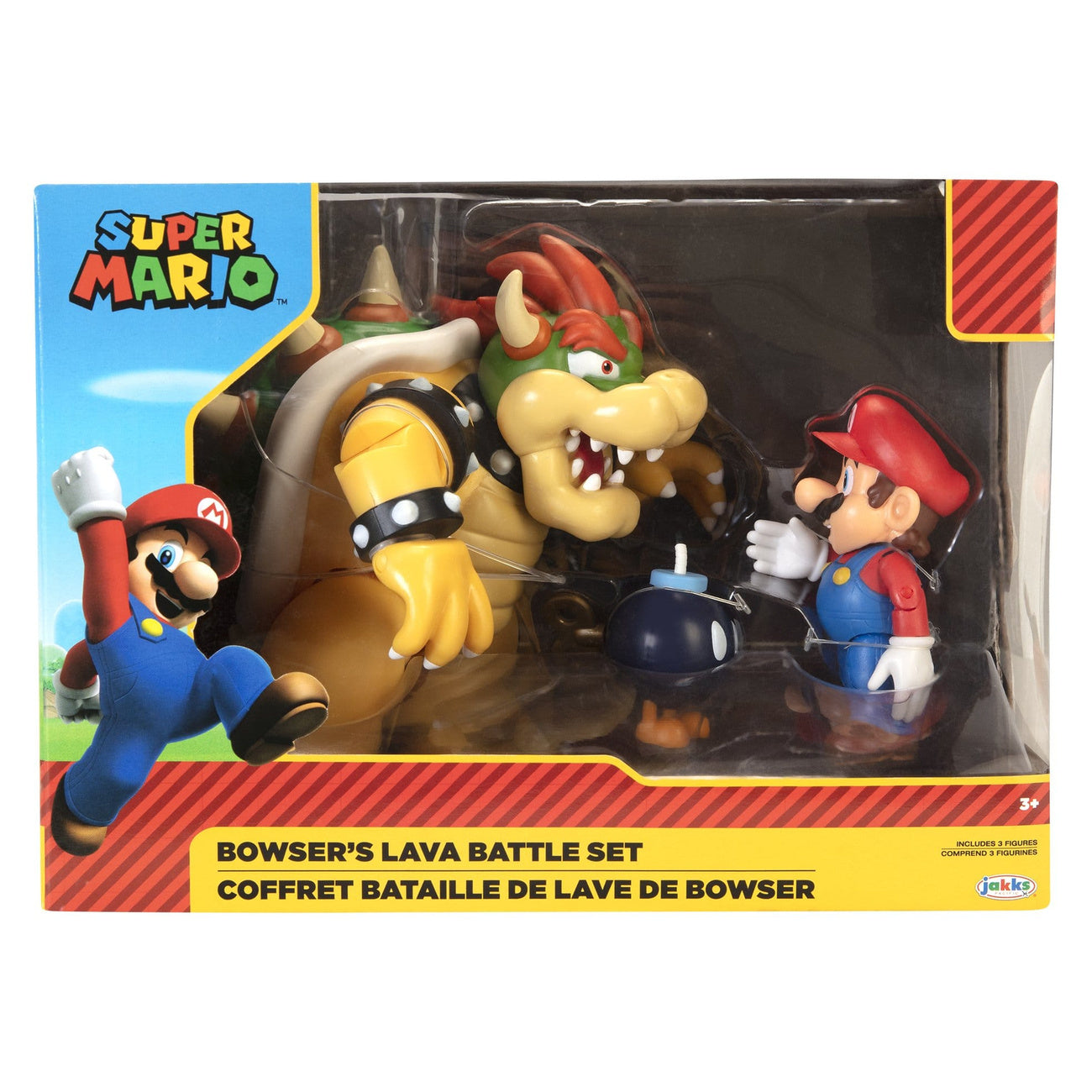 Productafbeelding World of Nintendo Actiefiguren 3-pack Mario vs. Bowser