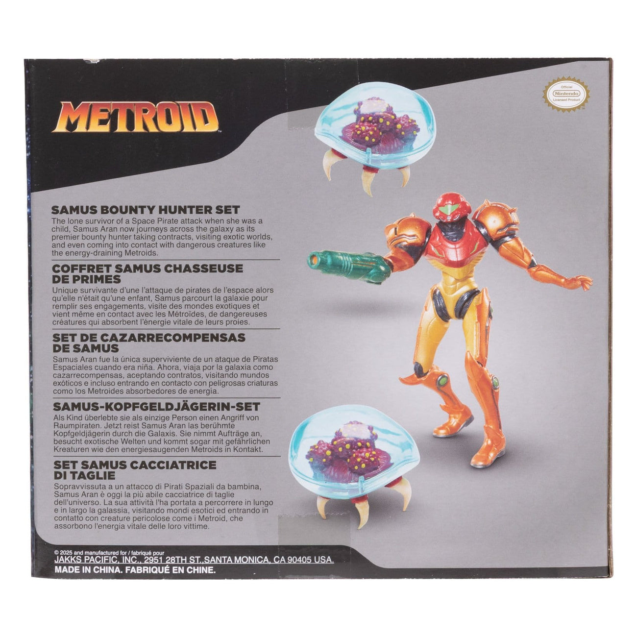Productafbeelding World of Nintendo Metroid Minifiguren 3-pack Samus Bounty