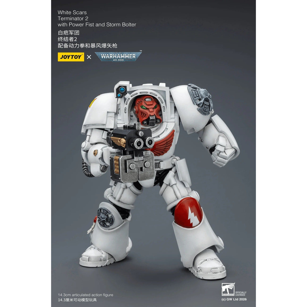 Productafbeelding Warhammer 40.000 actiefiguur White Scars Terminator 2 with