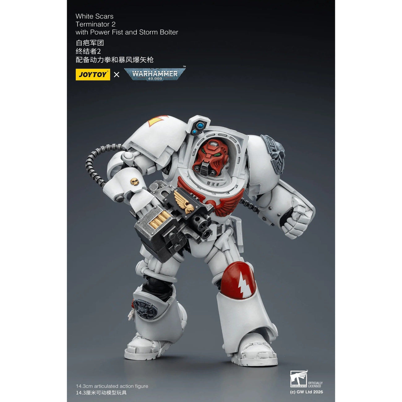 Productafbeelding Warhammer 40.000 actiefiguur White Scars Terminator 2 with