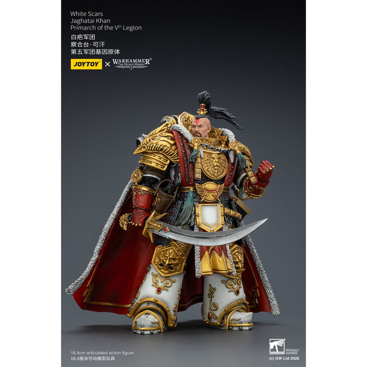 Productafbeelding Warhammer The Horus Heresy White Scars Jaghatai actiefiguur