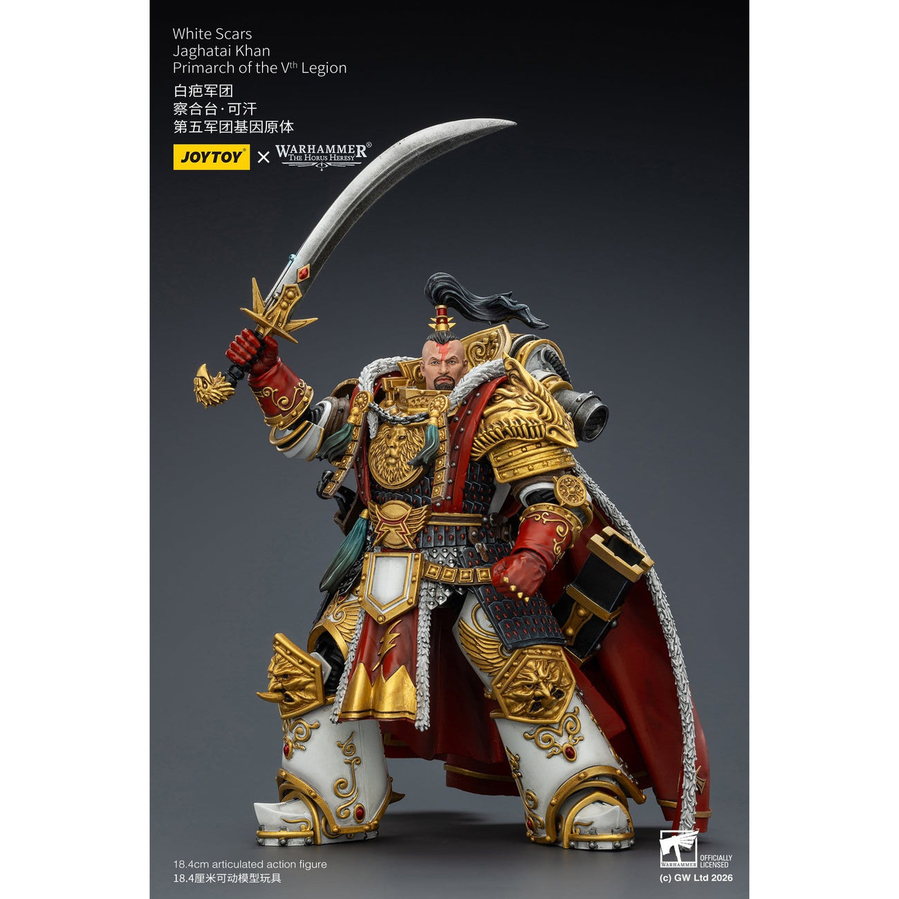 Productafbeelding Warhammer The Horus Heresy White Scars Jaghatai actiefiguur