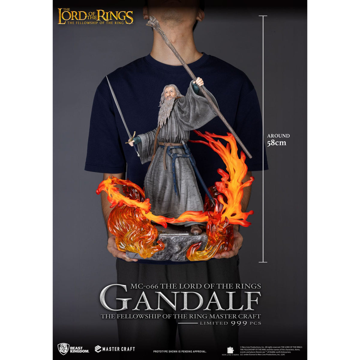 Productafbeelding In de Ban van de Ring Master Craft standbeeld Gandalf 58 cm