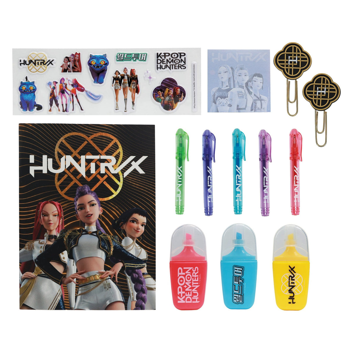 Product image KPop Demon Hunters Golden Stationery Set 10-Pack