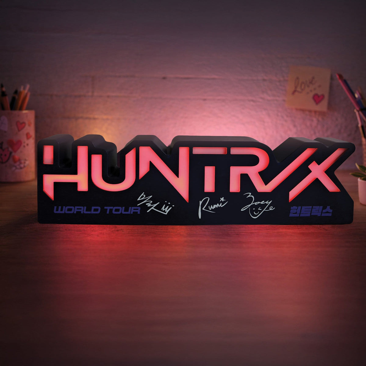 Productafbeelding KPop Demon Hunters lamp Huntr/x-logo