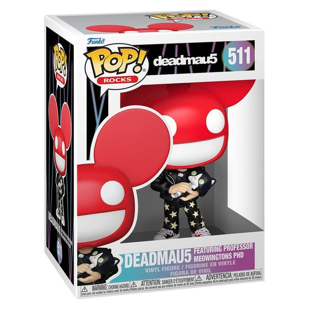 Productafbeelding Deadmau5 POP! Rocks vinyl figuur Deadmau5 met kat 9 cm